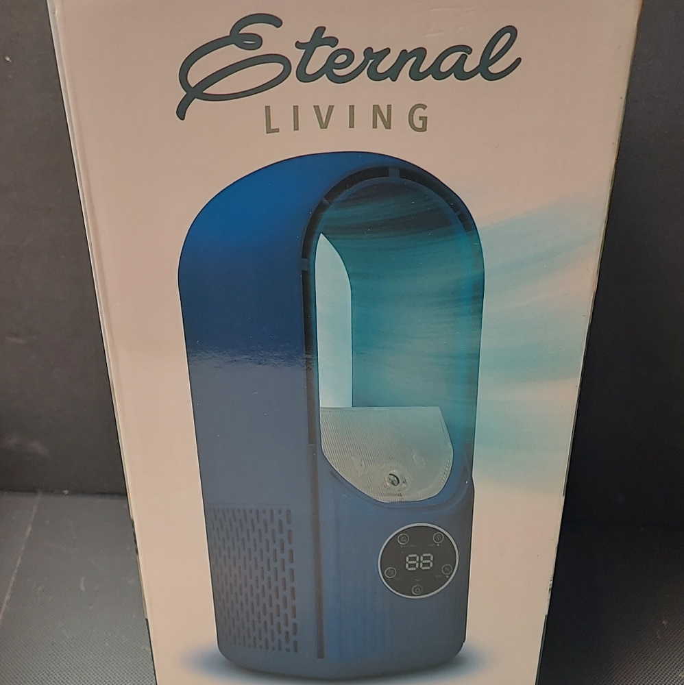 Eternal Living bladeless cooling fan and humidifier new in box 3 speed